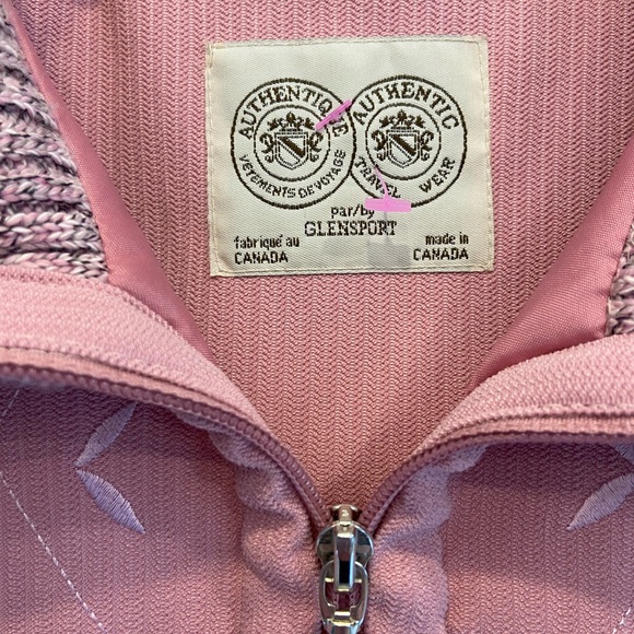 GLENNSPORT Travel Wear Sleeveless Vest Knit Collar Pink Size M EUC - Picture 8 of 8